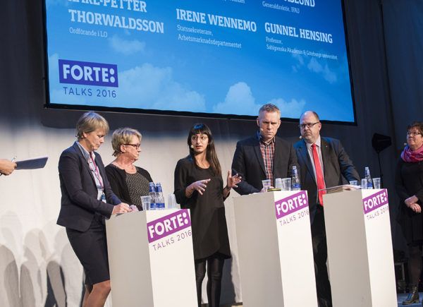 Paneldiskussion, "Ett arbetsliv för alla", Forte Talks 2016